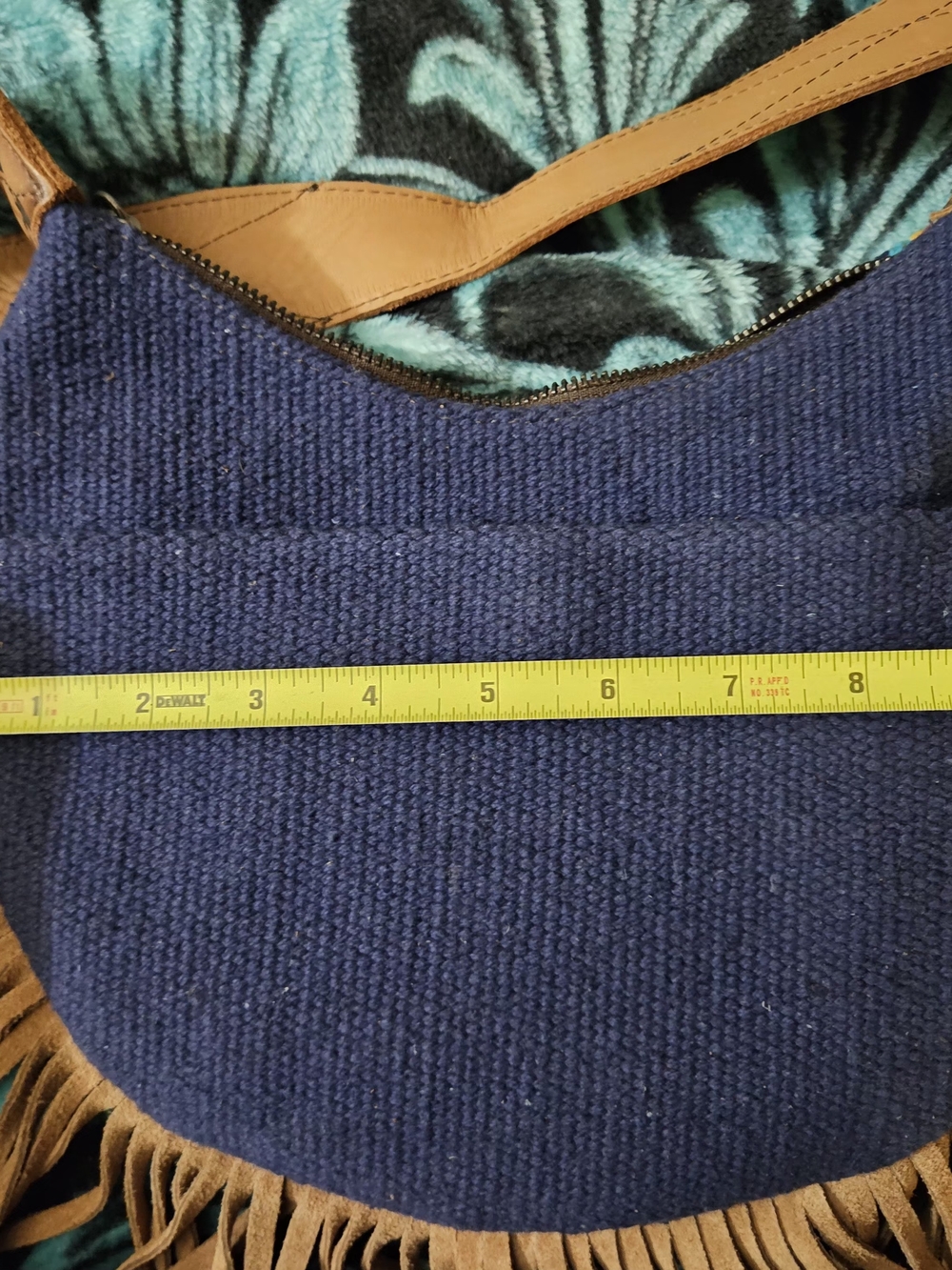 STS Blue Aztec Fringe Hobo Bag by STS Ranchwear - Picture 3 of 6